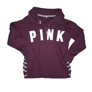 PINK Victoria's Secret Maroon Cowl Neck Sweater